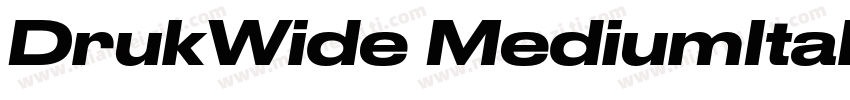 DrukWide MediumItalic字体转换